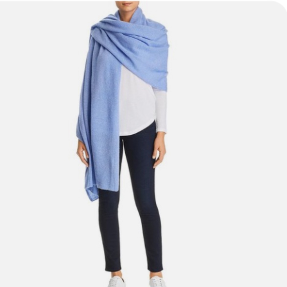 periwinkle blue oversized cashmere wrap